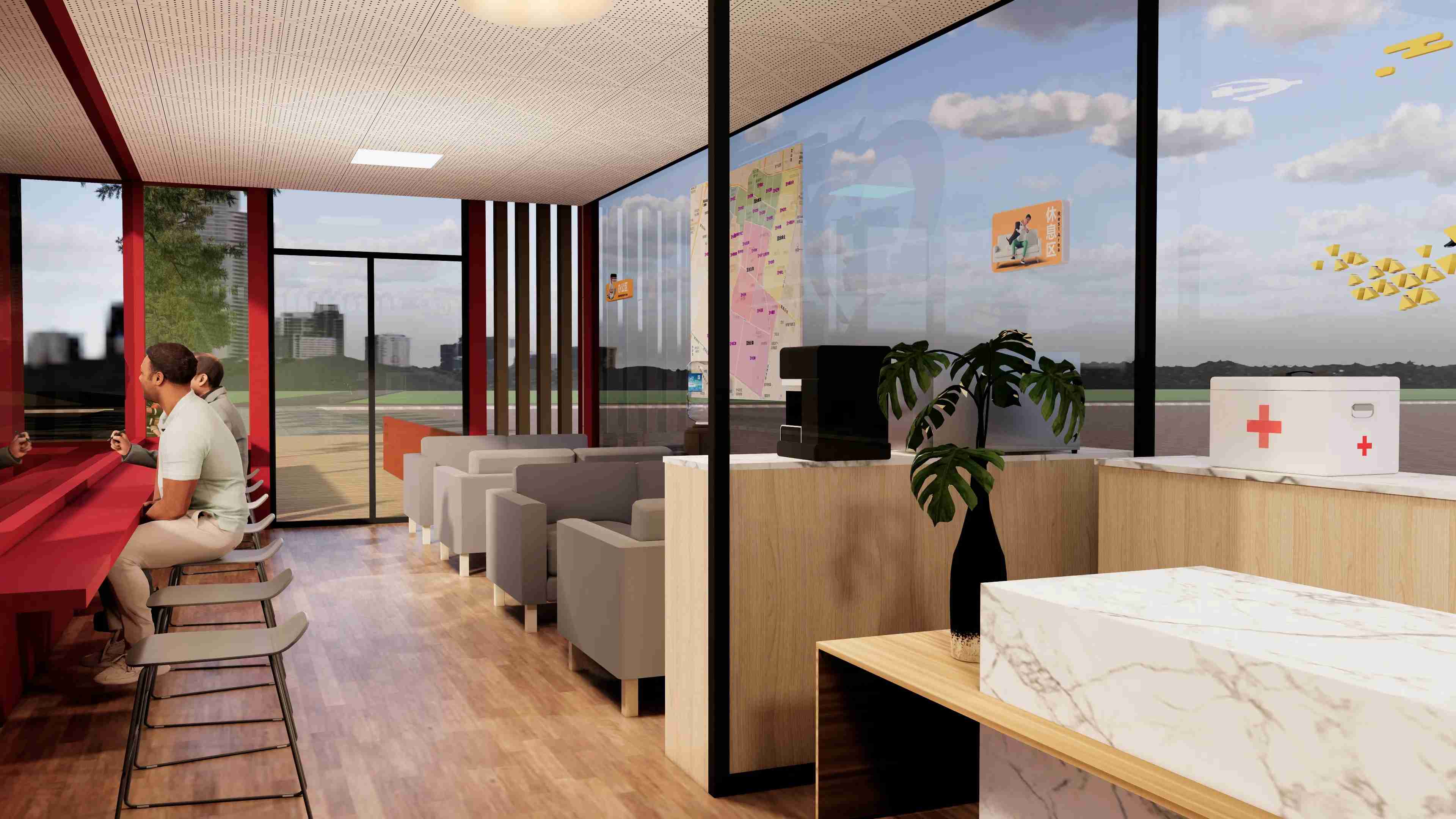 廣東佛山黨群服務驛站、廣東暖心驛站、廣東愛心驛站設計施工