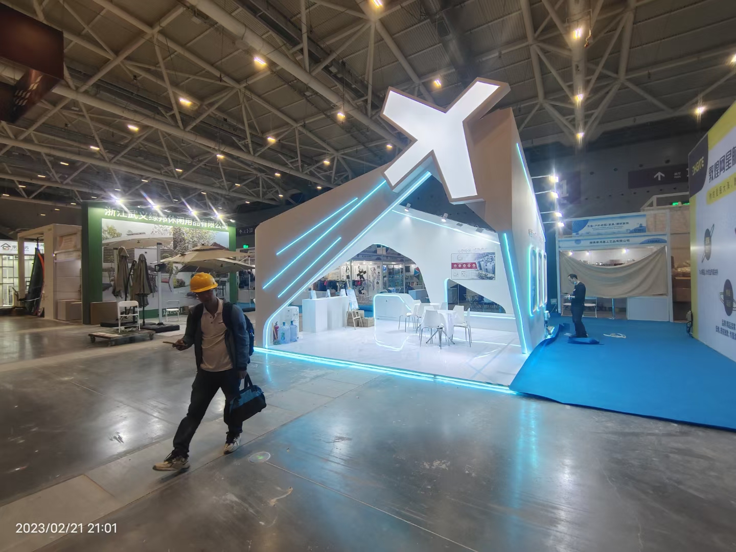 廣州展會搭建設計深圳跨境電商展，福永街道展臺